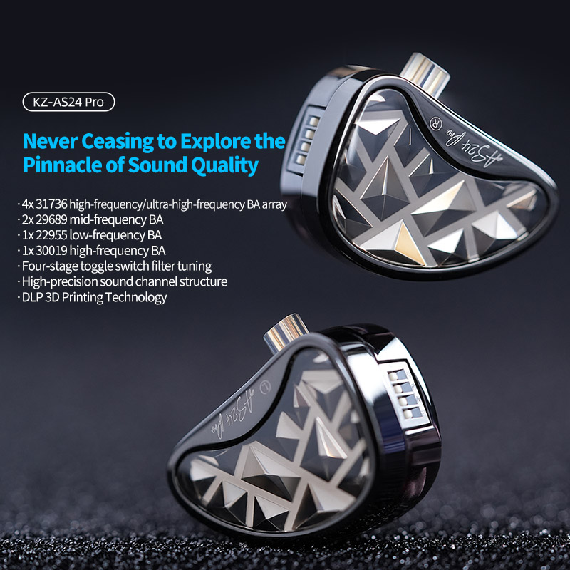 In Ear Monitor Iem - KZ AS24 PRO 24 Unit Upgraded