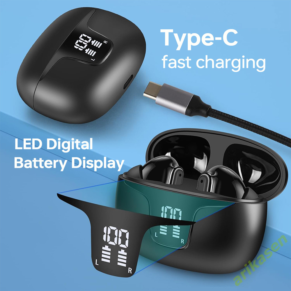 ANC Earphones Bluetooth 5.3 Hy - Earbuds Charging Case 评论和价格