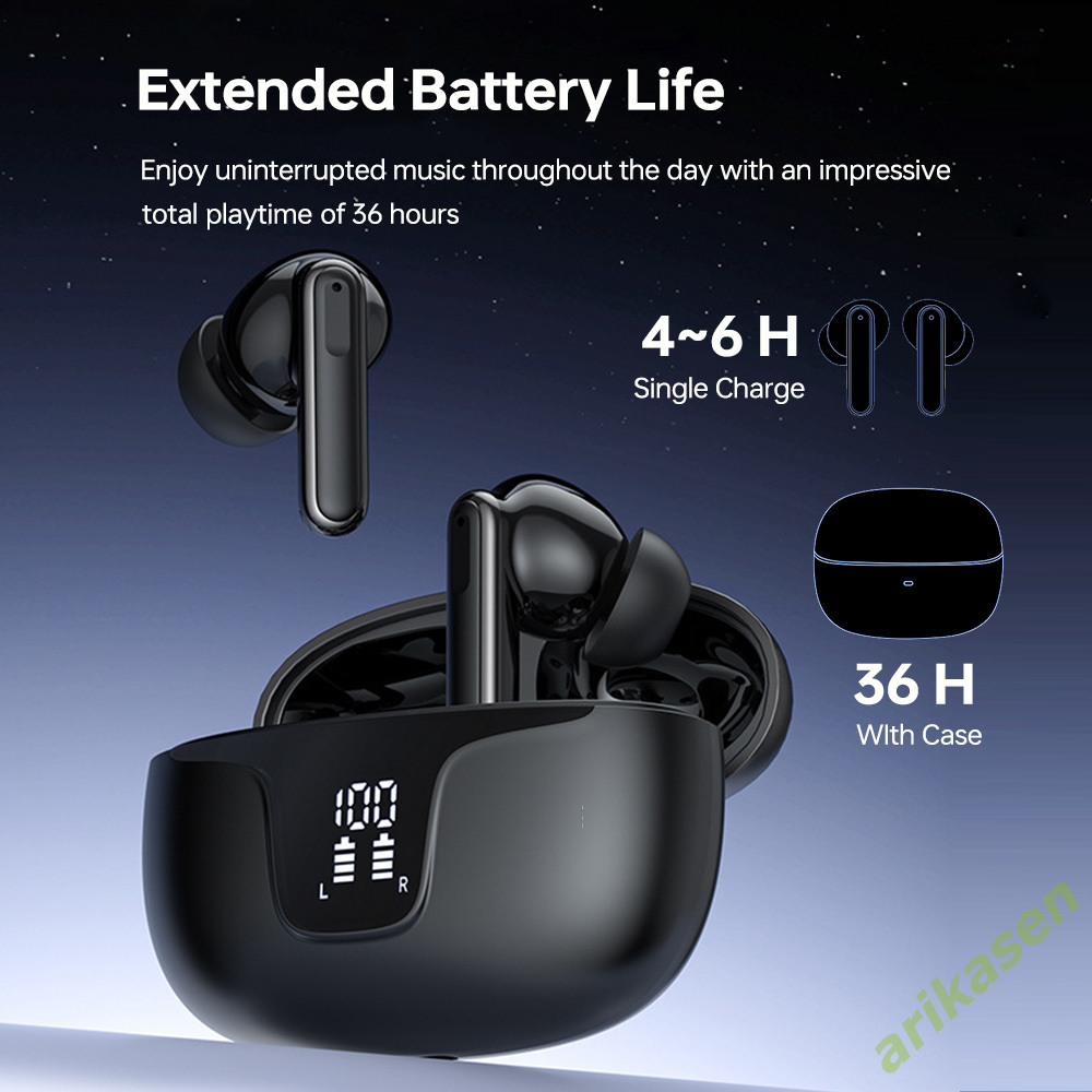 ANC Earphones Bluetooth 5.3 Hy - Earbuds Charging Case 评论和价格