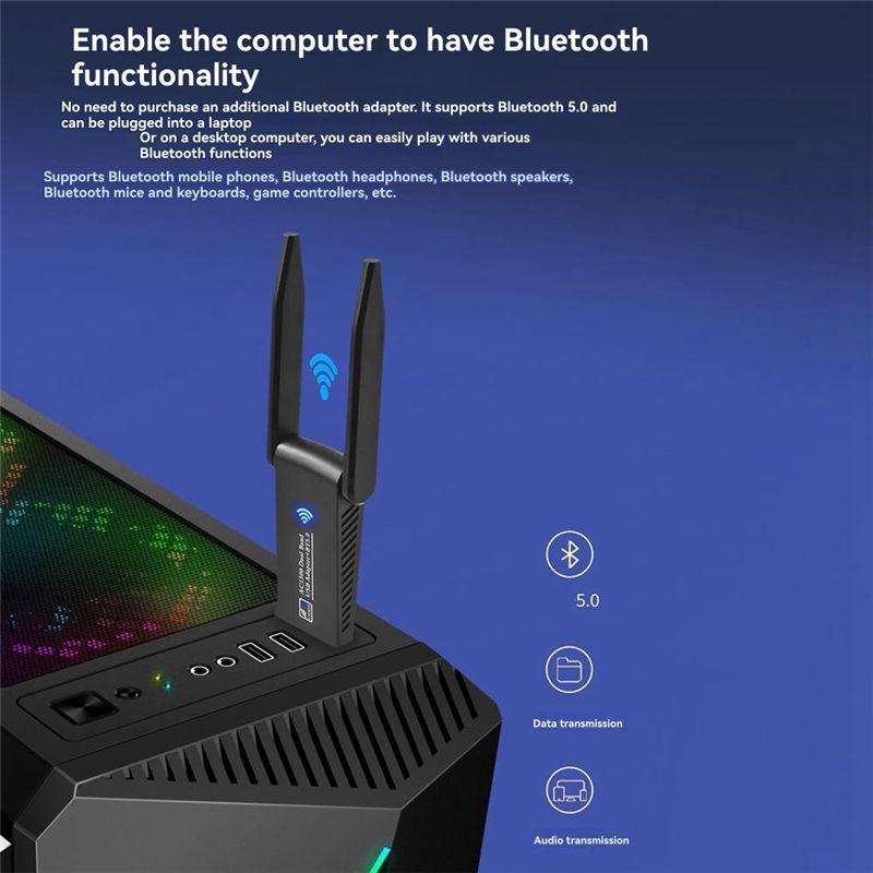 N34R-1300Mbps USB 3.0 Wifi Blu - Bluetooth Adapter Receiver 评论和价格